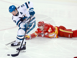 Sharks Flames Hockey