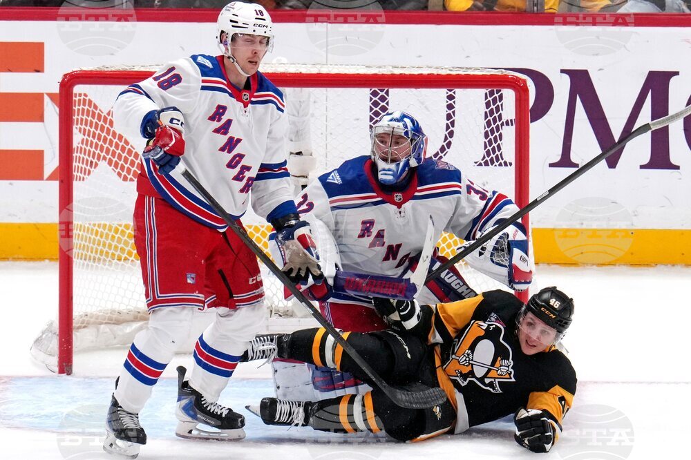 Rangers Penguins Hockey