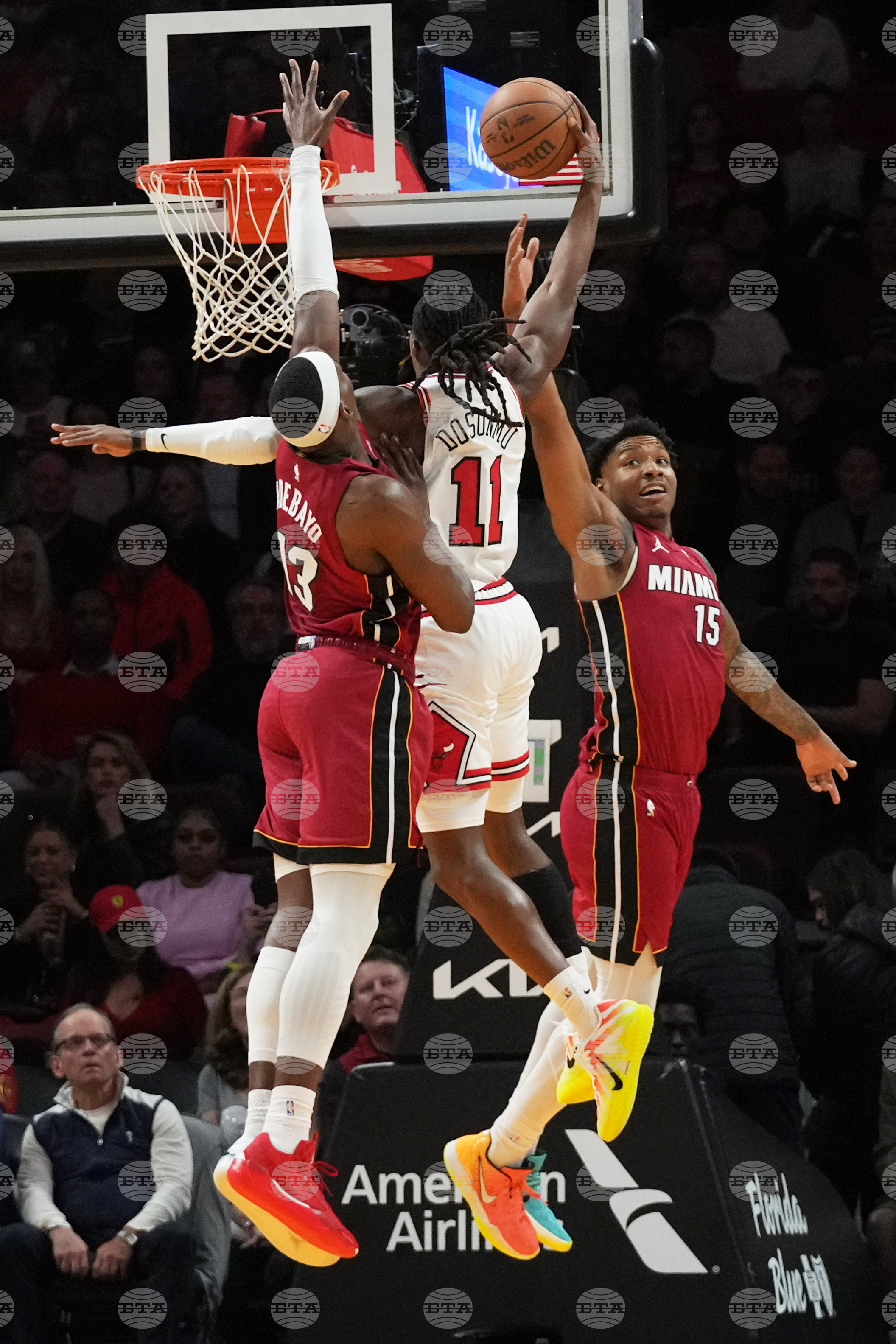 Bulls Heat Basketball