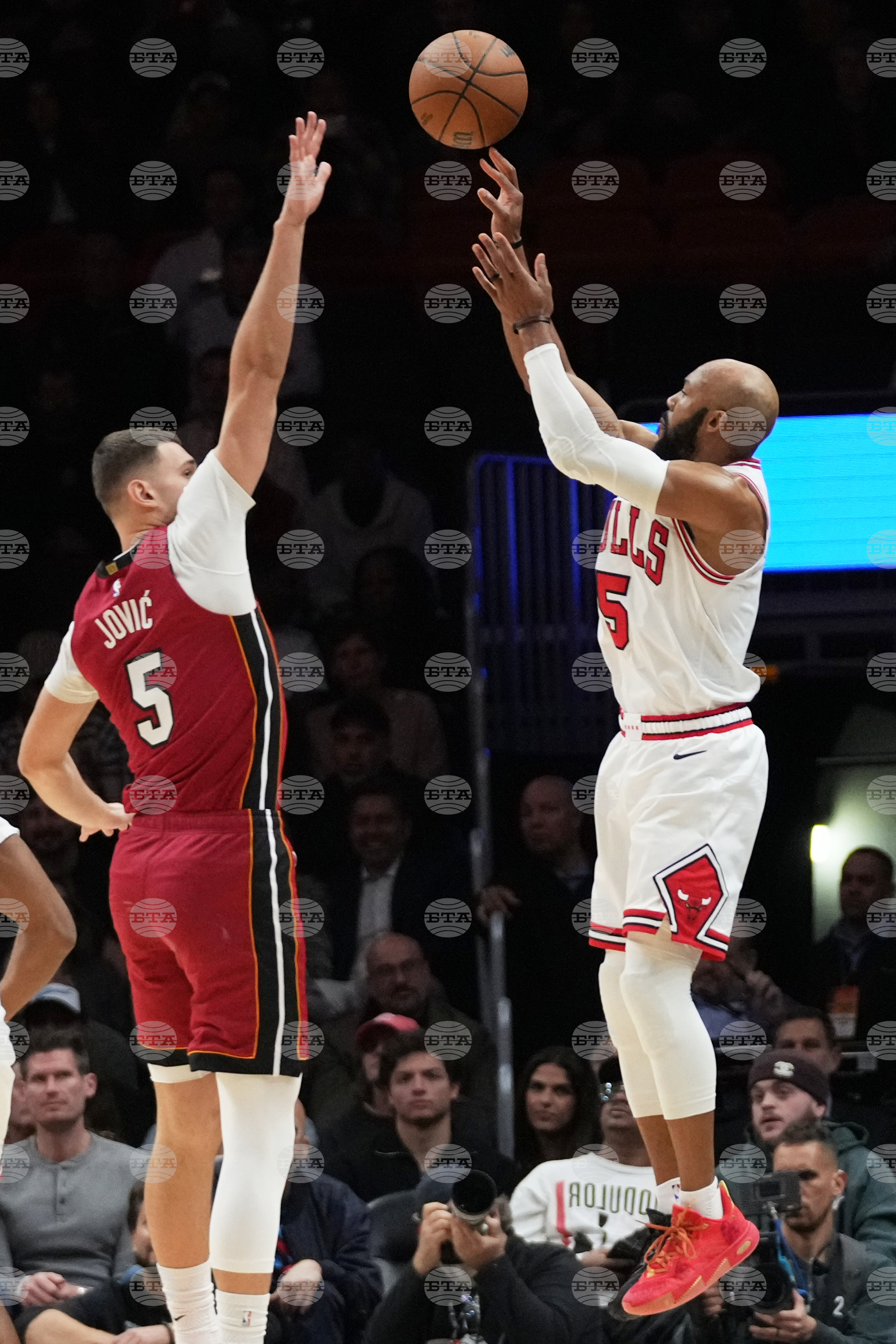 Bulls Heat Basketball