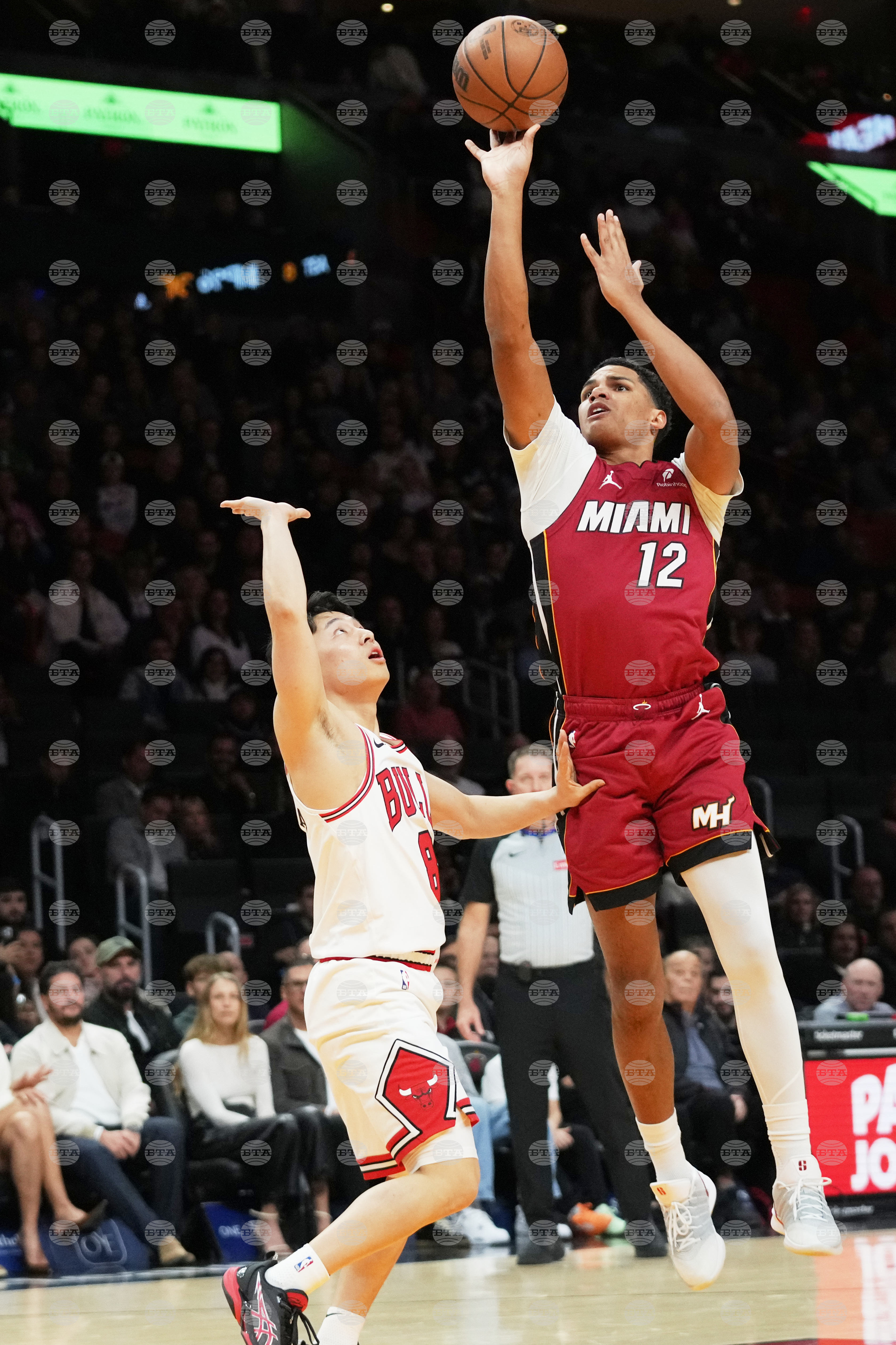 Bulls Heat Basketball