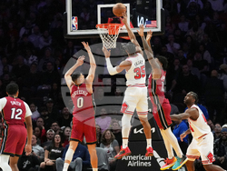 Bulls Heat Basketball