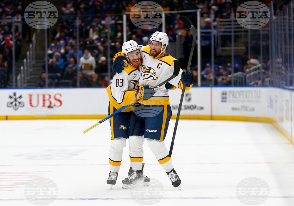 Predators Islanders Hockey