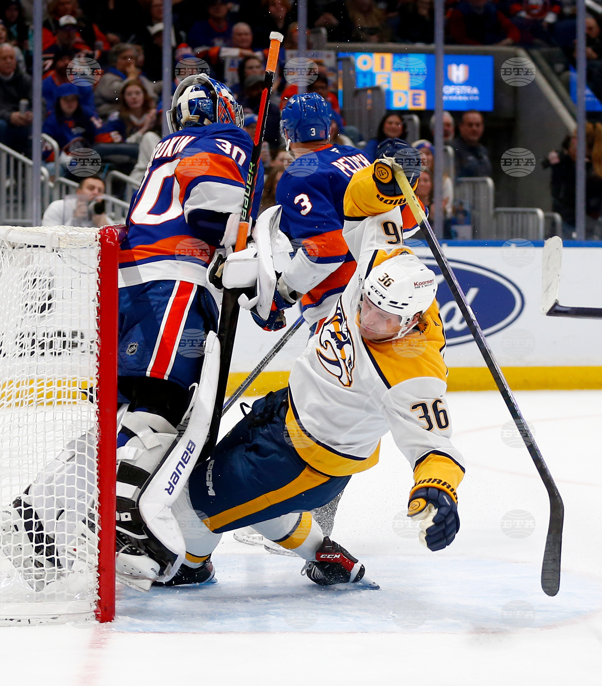 Predators Islanders Hockey