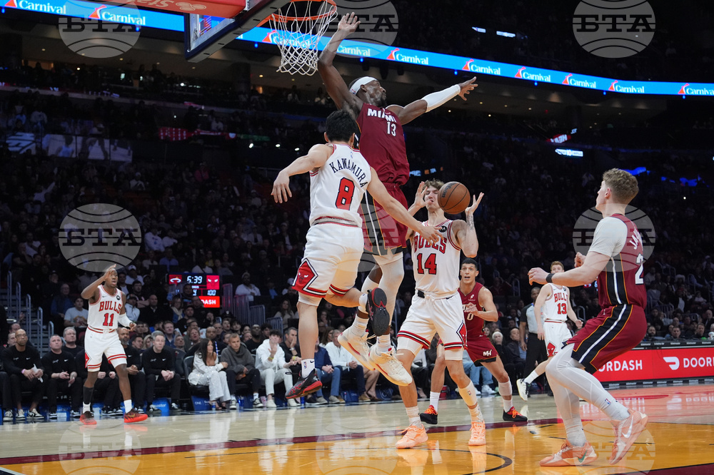 Bulls Heat Basketball