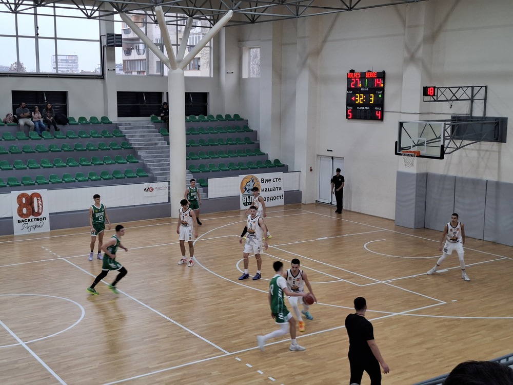 Убедителна победа за юношите на БК „Вълци Разград" срещу БК „Берое-Стара Загора" в Елитна група Изток 