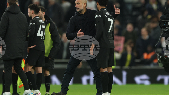 Пеп Гуардиола няма да се откаже от битката за титлата във Висшата лига, въпреки равенството срещу Тотнъм