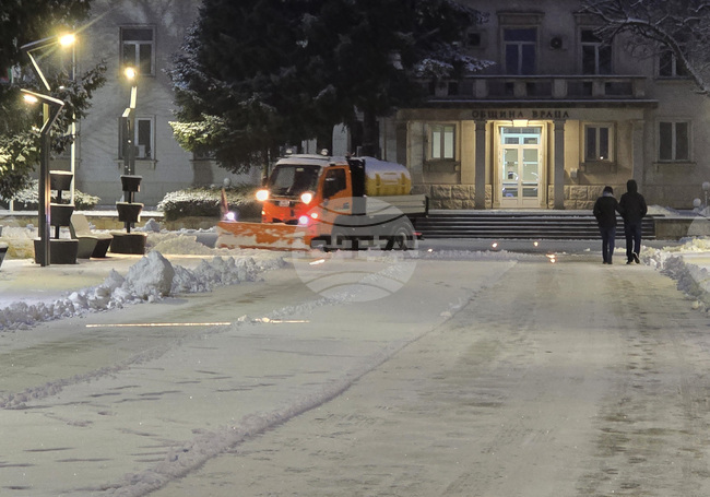 Враца - снеговалеж - обстановка