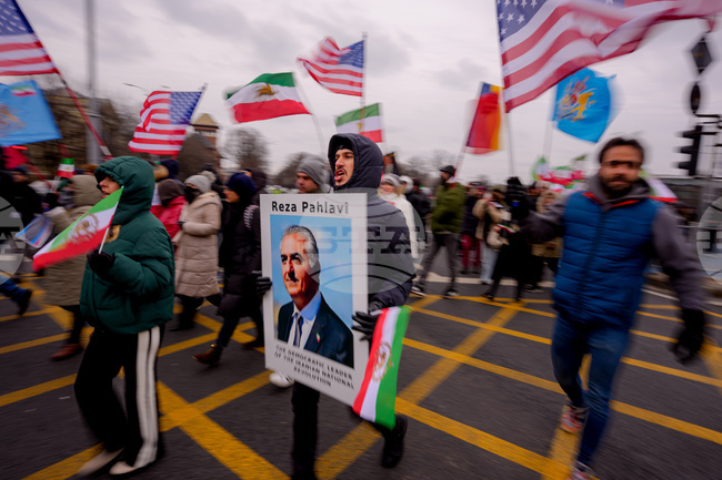 APTOPIX Romania Iran Protests