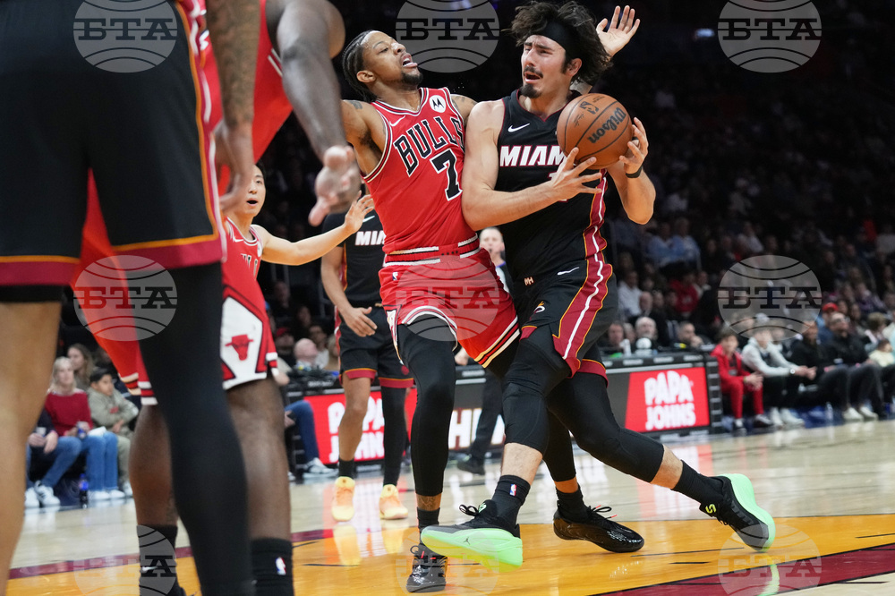 Bulls Heat Basketball