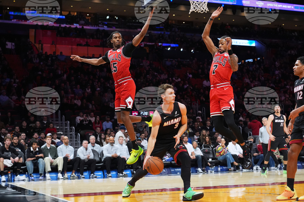 Bulls Heat Basketball