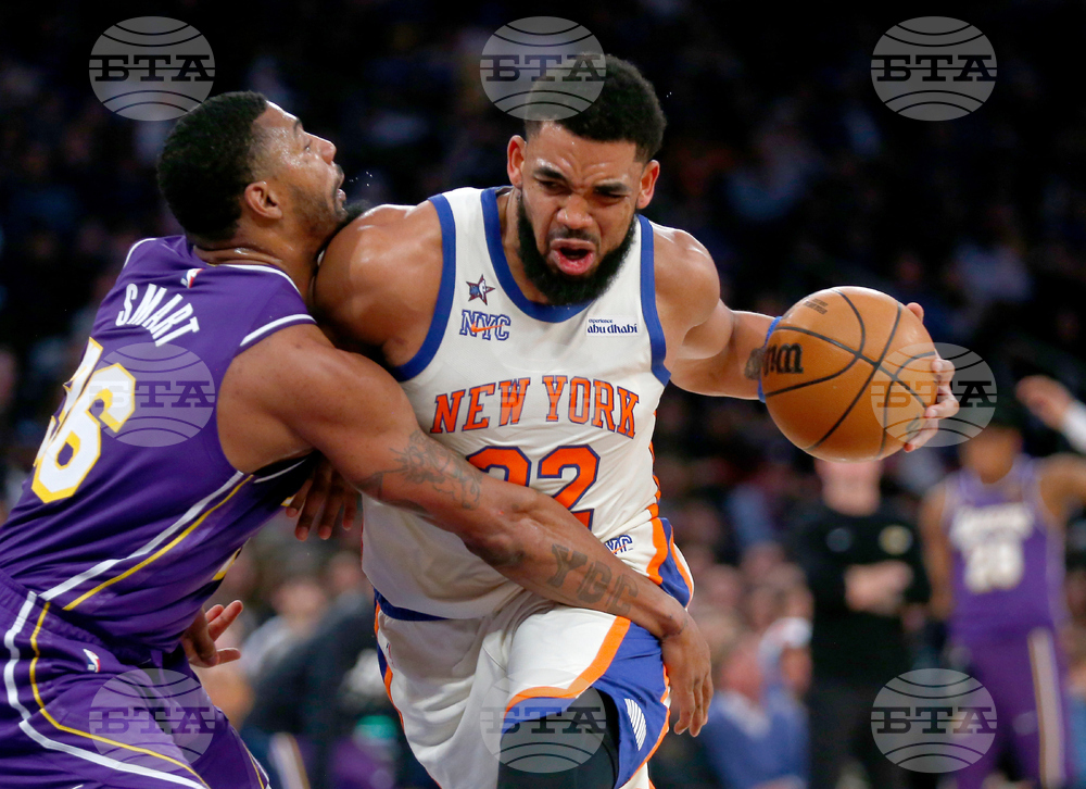 Lakers Knicks Basketball