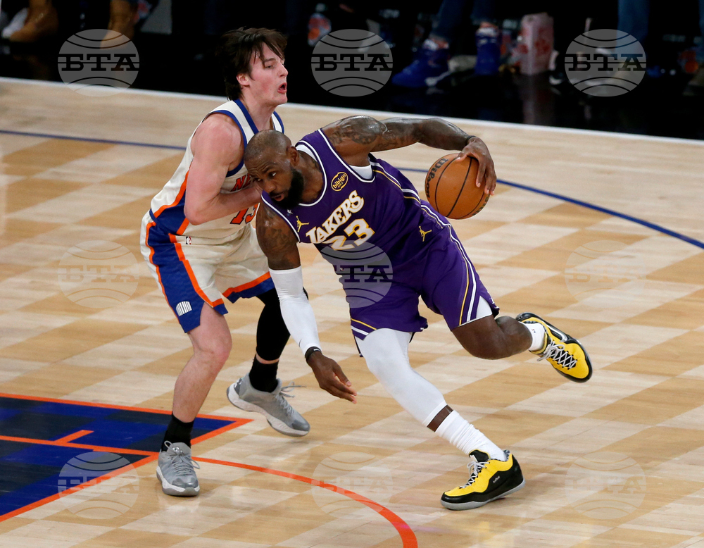 Lakers Knicks Basketball