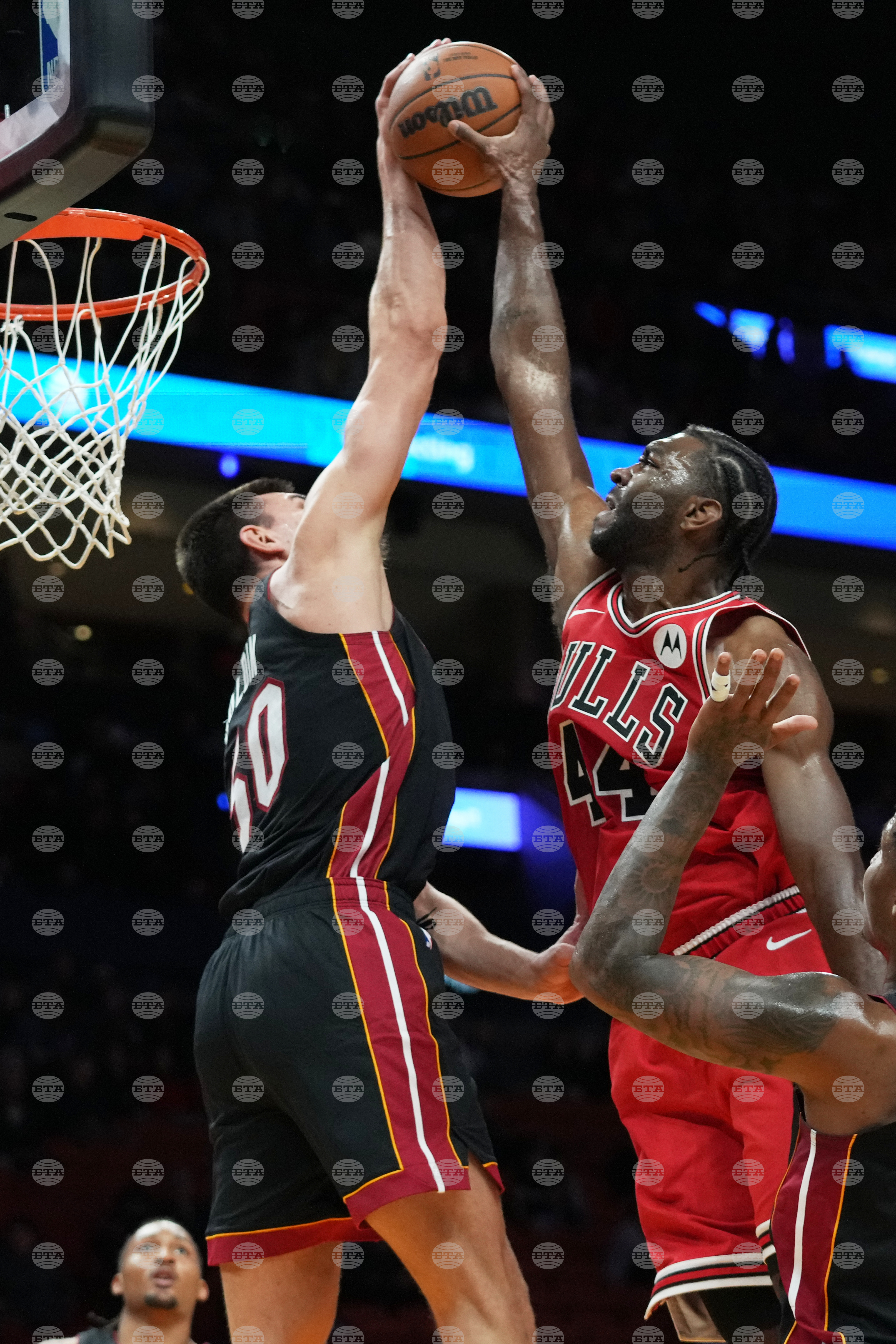 Bulls Heat Basketball