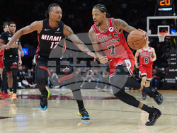 Bulls Heat Basketball