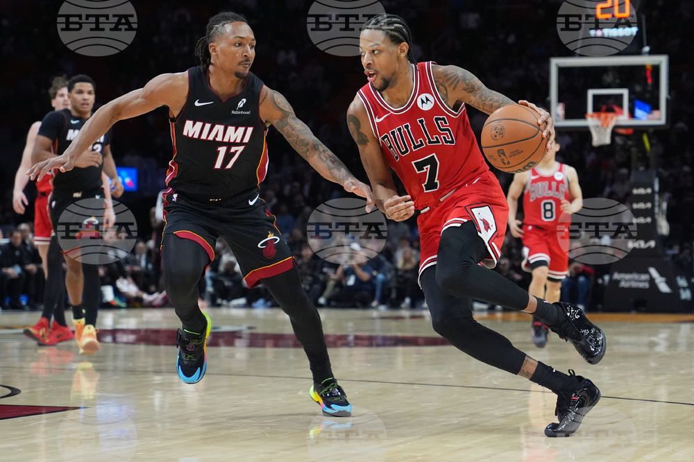 Bulls Heat Basketball