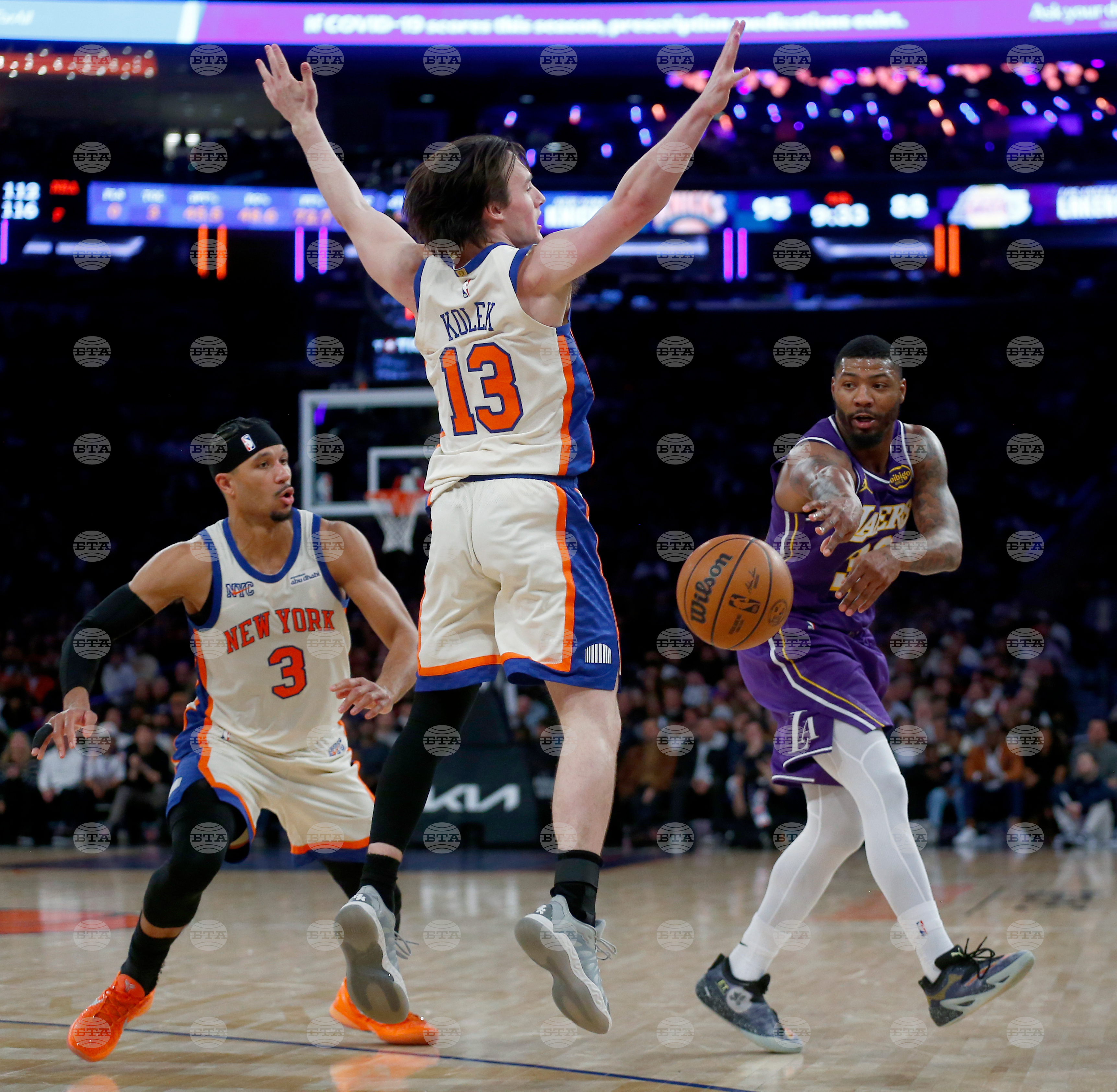 Lakers Knicks Basketball