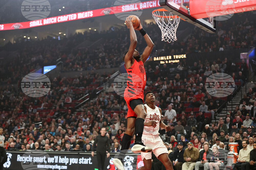 Cavaliers Trail Blazers Basketball