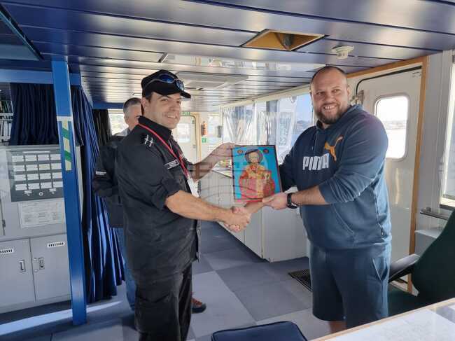 RSV 421 Delegation Visits Ukrainian Icebreaker Noosfera