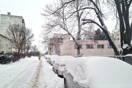 Разград - зима - обстановка