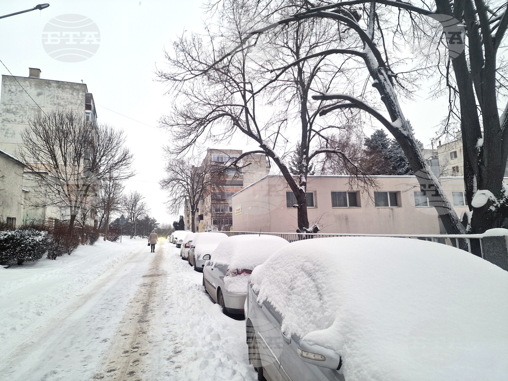 Разград - зима - обстановка