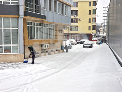 Разград - зима - обстановка