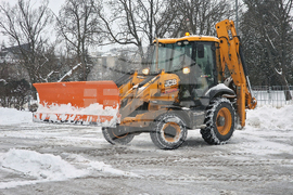 Разград - зима - обстановка