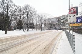 Разград - зима - обстановка