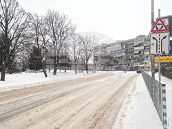 Разград - зима - обстановка