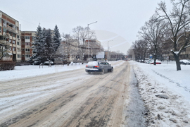 Разград - зима - обстановка