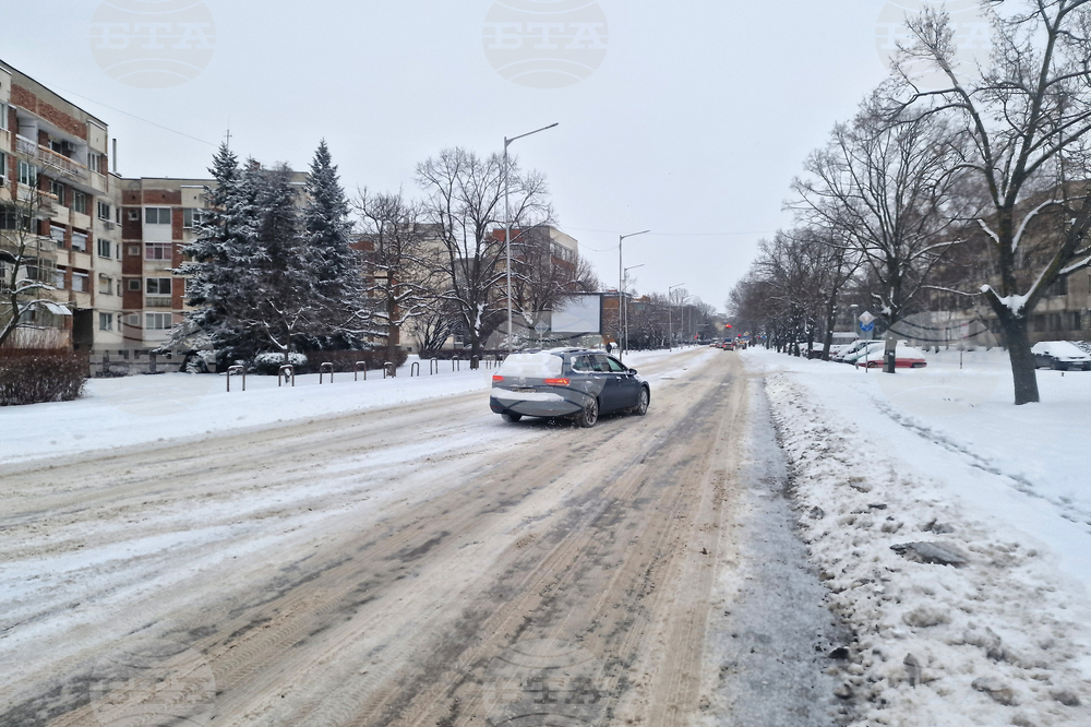 Разград - зима - обстановка