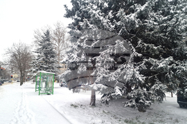 Разград - зима - обстановка