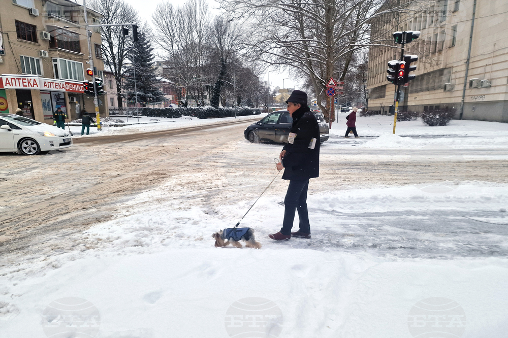 Разград - зима - обстановка