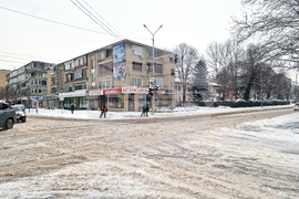 Разград - зима - обстановка