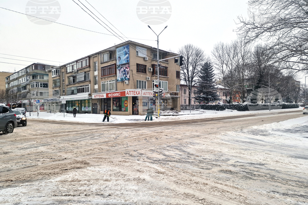 Разград - зима - обстановка