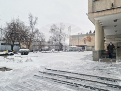 Разград - зима - обстановка