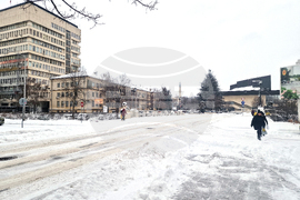 Разград - зима - обстановка