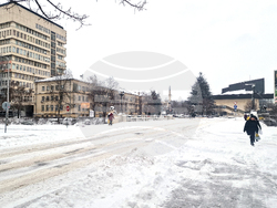 Разград - зима - обстановка