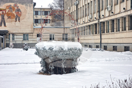 Разград - зима - обстановка