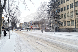 Разград - зима - обстановка