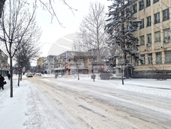 Разград - зима - обстановка