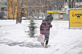 Разград - зима - обстановка