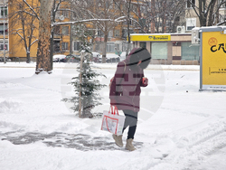 Разград - зима - обстановка