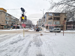 Разград - зима - обстановка