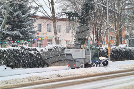 Разград - зима - обстановка