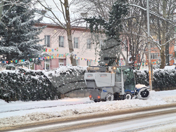 Разград - зима - обстановка