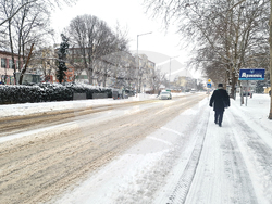 Разград - зима - обстановка