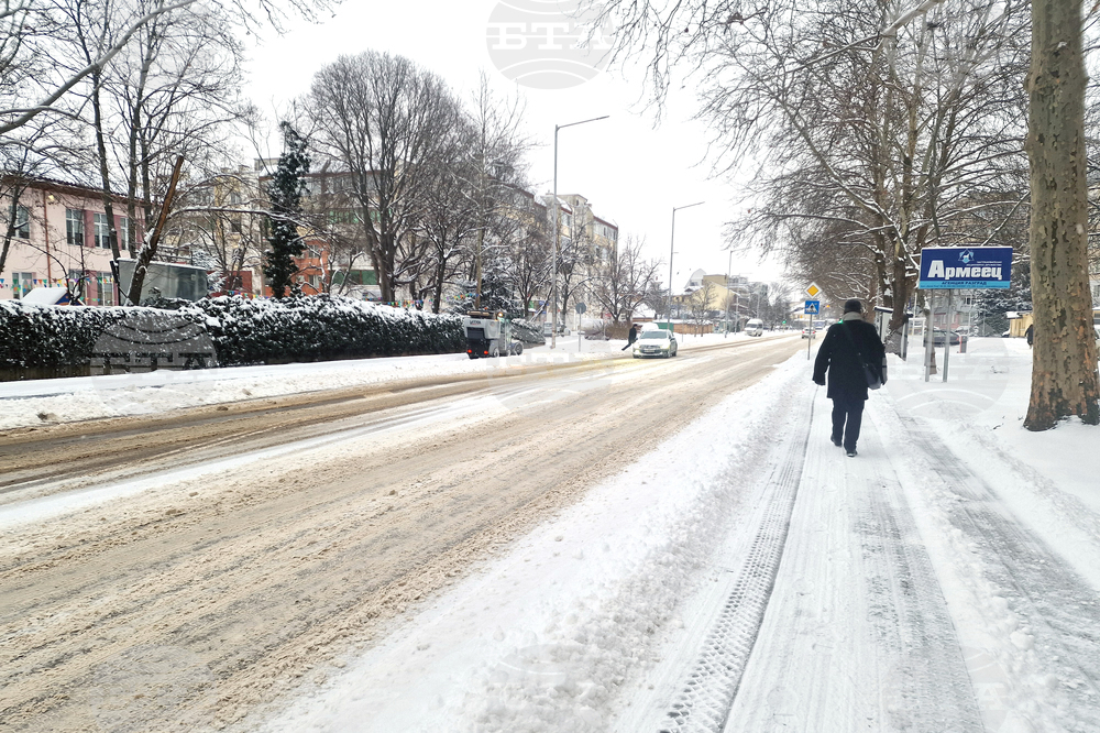 Разград - зима - обстановка