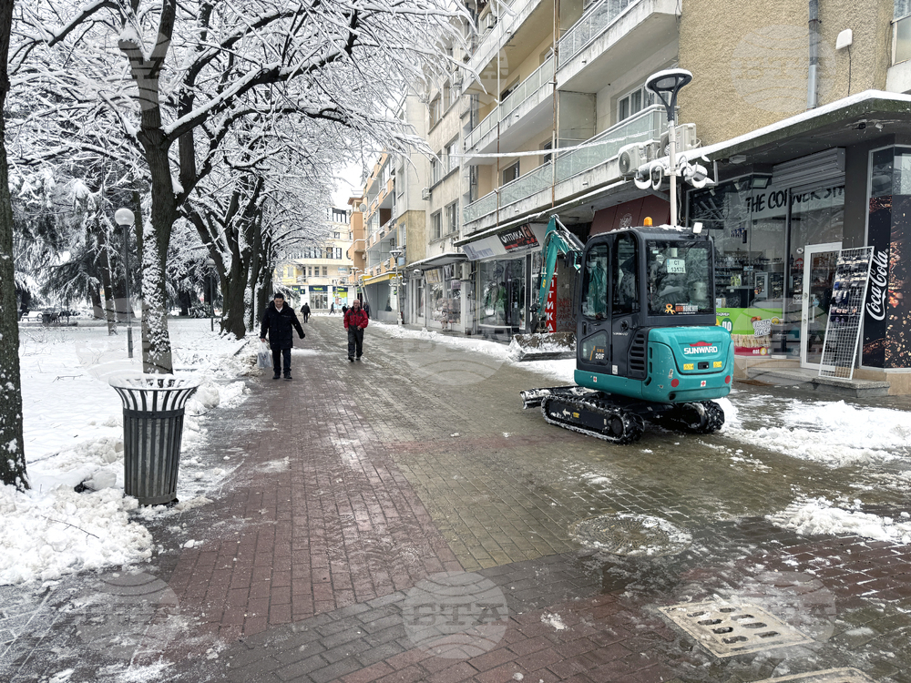 Казанлък - снеговалеж - обстановка