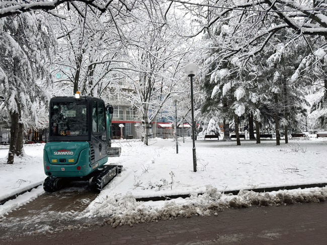 Казанлък - снеговалеж - обстановка